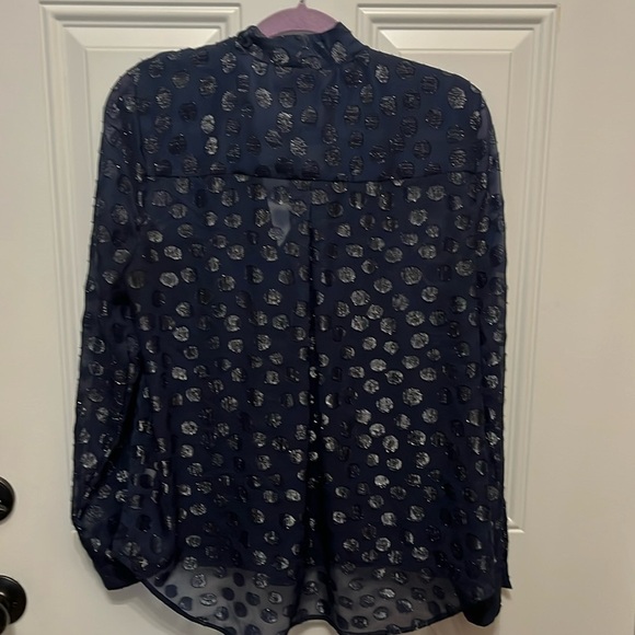 Jennifer Lopez faux tummy wrap Sheer Top XL - Picture 9 of 11